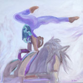 Paardenvaulting Papieren Bordje