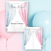 Hete Luchtballon Geslacht onthullen Jongen of Meis Poster