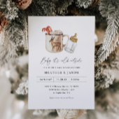 Baby Het is koud buiten warme chocoladewinterdouch Ronde Sticker