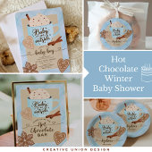 Hot Chocolate Winter Baby Boy Boeken voor Baby Informatiekaartje