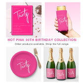 Modern Roze 30e Dertigste verjaardagsfeestje Speed Flessenopener