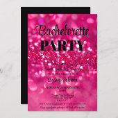 Heet Roze Glitter Modern Glam Bachelorette Party Heupfles