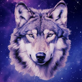 Wolf Galaxy Stars Kosmisch Verjaardagsfeest Papieren Bordje