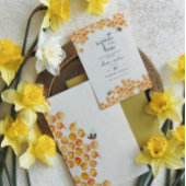 Zoete as can be Bumblebee Baby shower Advice Kaart