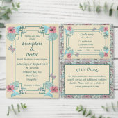 Kolibrie en Hibiscus - trouwpapier bord (Personaliseer de collectie van deze zelfstandige maker.)