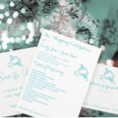 Whimsical Bird Cage Wedding Programme Programmakaart