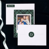 prettige feestdagen Hunter Green Tartan (Personaliseer de collectie van deze zelfstandige maker.)