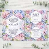 Hortensia Receptie Enclosure Kaart (Personaliseer de collectie van deze zelfstandige maker.)