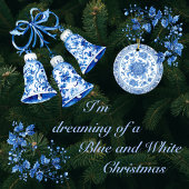 Blauw witte vrolijke sneeuwman latte mok