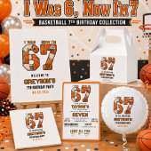 Ik Was 6 Nu Ben Ik 7 Basketbal – 7e Verjaardagsfee Spandoek