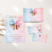 IJs Geslacht onthullen wat is de scoop Ronde Sticker