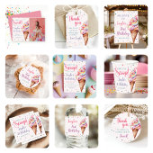 Twee zoete ijsjes op de tweede verjaardag kaart