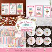 Gestreept Ijsje Ronde Sticker (2)
