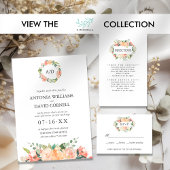 In bloei Bruiloft RSVP Online Website Visitekaartje