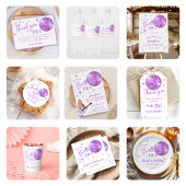 Paarse muziek in mijn verjaardagstijd servet