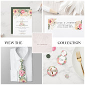 Indiase zomer | Waterverf roze pioenen bruiloft Kaart