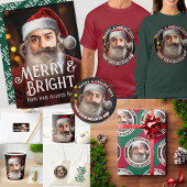 Onmiddellijke kerstman! Voeg gewoon je gezicht toe Cadeaulabel