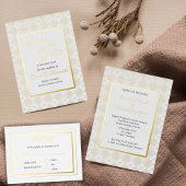 Formele verijdelde bedankkaart - Bruiloft Folie Kaarten