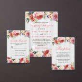 Subtle Chic Rustic Rozen Floral Wood RSVP Antwoord (Personaliseer de collectie van deze zelfstandige maker.)