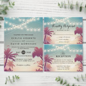 String Lights Summer Outdoorbruiloft Monogram Servetten (Personaliseer de collectie van deze zelfstandige maker.)