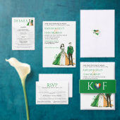 ierland paar bruiloft uitnodiging (Personaliseer de collectie van deze zelfstandige maker.)