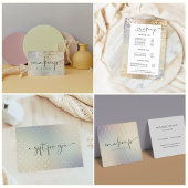 Iridescent Textured Makeup Artist Desk Nameplate Naambordje