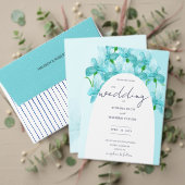 Artistic Iris Blue Waterverf Art Enclosure Kaart (Personaliseer deze collectie van deze onafhankelijke maker. Test)