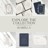 Gedempt groen botanische ivoor bruiloft programma programmakaart