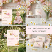 Isn't She One-derful Daisy Personalized Name Grosgrain Lint