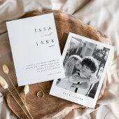 Minimalistische RSVP met QR Code Kaart