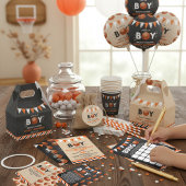 Basketbal thema Co-ed Baby shower Bedankkaart