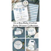 Het is een Boy Blue Boho kleding groen Baby shower Servet