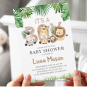 Safari Baby shower Book Request Enclosure Kaart