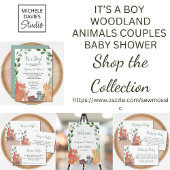 Woodland Animals Het is een Baby shower voor padvi Kaart