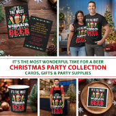 It's The Most Wonderful Time For A Beer Christmas Satijnen Lint