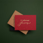 Christmas Card: It's all about Jesus #2 Notitiekaartje
