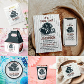 Het is speeltijd! Kick off football verjaardag kin Papieren Bekers