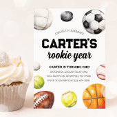 Sport 1e verjaardag uitnodiging