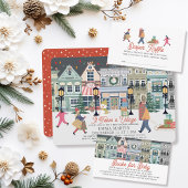 Er is een Baby shower voor een vakantiestad Bedankdoosjes