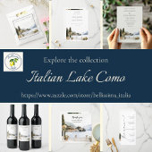 Italiaanse bruiloft aan het Comomeer Kaart