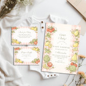 Italian Market Produce Baby Shower Kaart