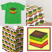 Italiaanse vlag zeven-laag regenboogkoekjes magneet