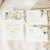 ivoren bloemige bruidsshower welkomstbord poster