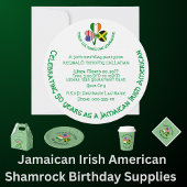 Jamaicaanse Ierse vlaggen Shamrock Jouw naam Groot Cadeauzakje