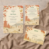 Minimalist Japanese Cherry Blossom Save the Date (Personaliseer de collectie van deze zelfstandige maker.)