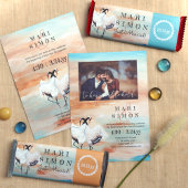 Dansende Japanse Tancho Cranes Beige Blauwe Bruilo