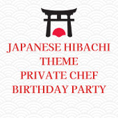 Hibachi Thema Verjaardagsfeest Privé Chef Japans Cadeaupapier