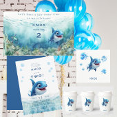 Gepersonaliseerde Baby Shark verjaardagsfeestje Papieren Bordje