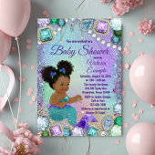 Afro Mermaid Baby shower Snoep Bar wrapper Notitieblok
