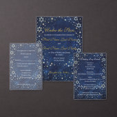 Celestial Jewish Invitation  Kaart (Personaliseer de collectie van deze zelfstandige maker.)